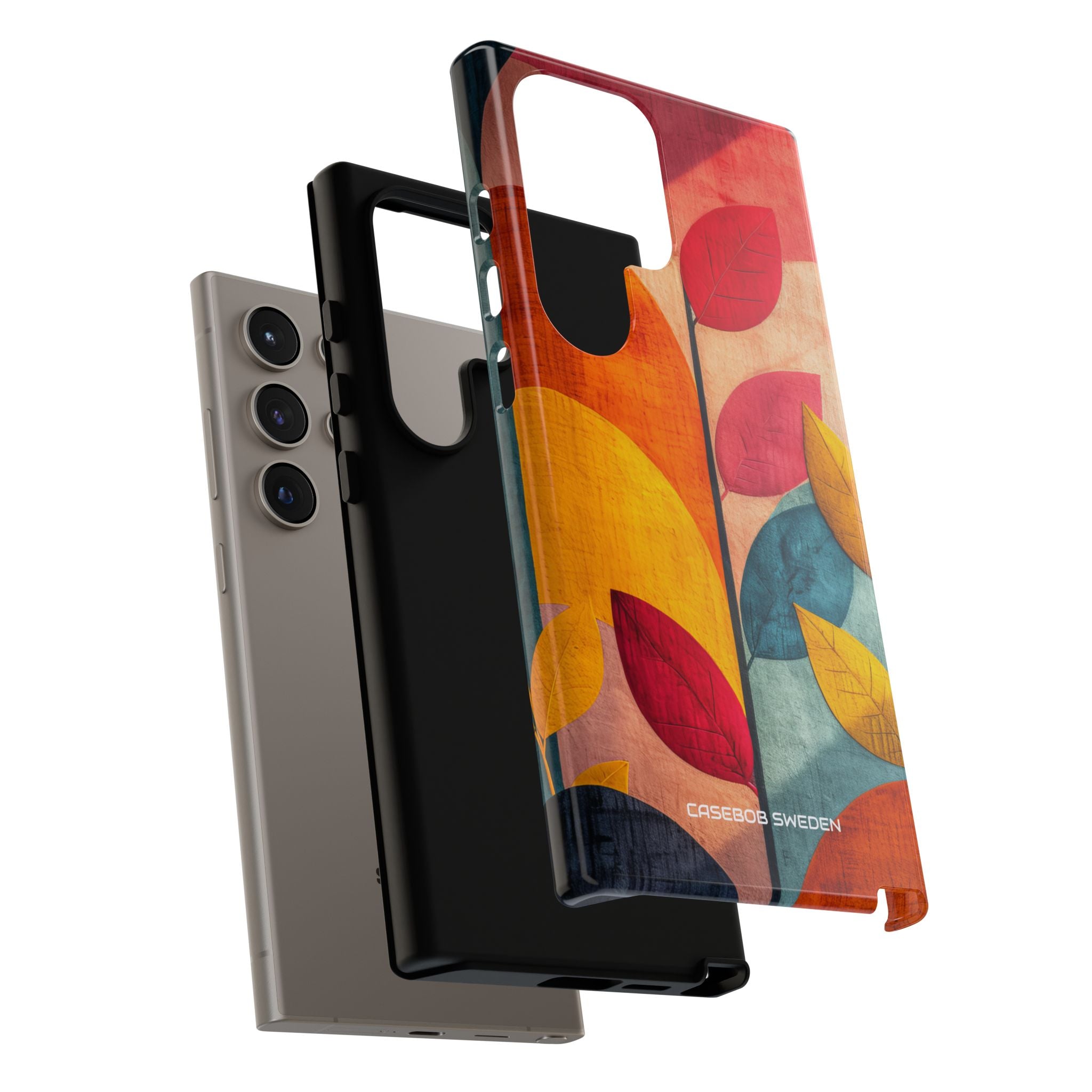 Abstract Orange Blue Design - Tough Samsung S24 Phone Case