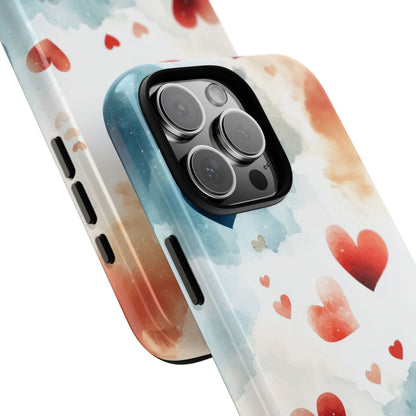 Floating Hearts Dance - iPhone Case