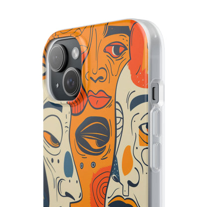 Gradient Face Mosaic iPhone 15 - Flexi Phone Case