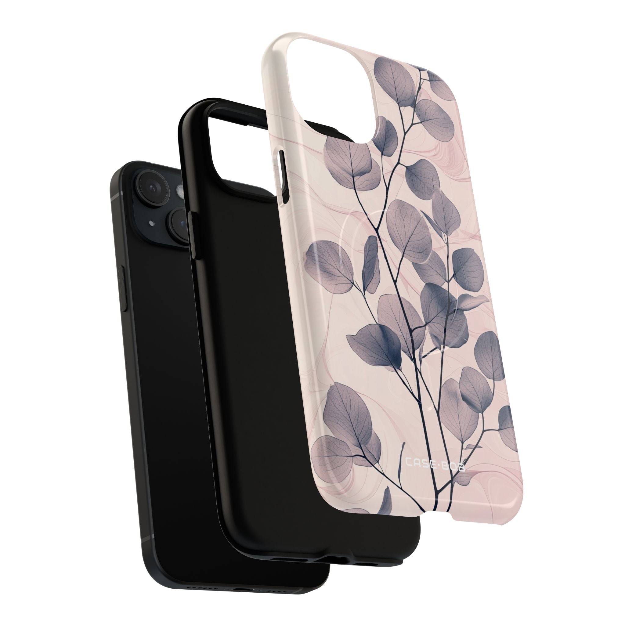 Veined Leaf Whisper iPhone 15 Plus Case - Tough+