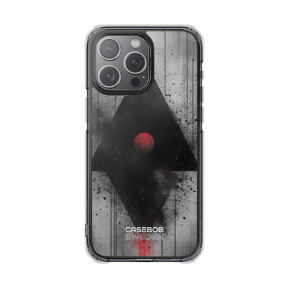 Crimson Core Geometry iPhone 15 - Impact Clear+