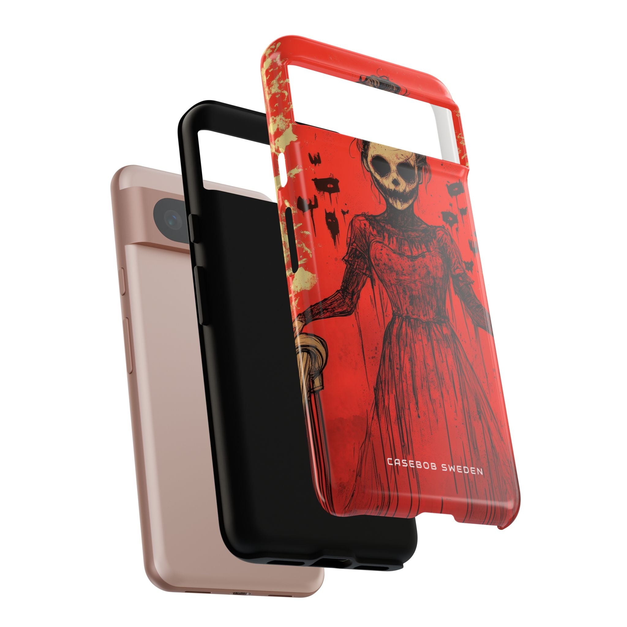 Haunting Scarlet Descent Google Pixel 8 - Tough Phone Case