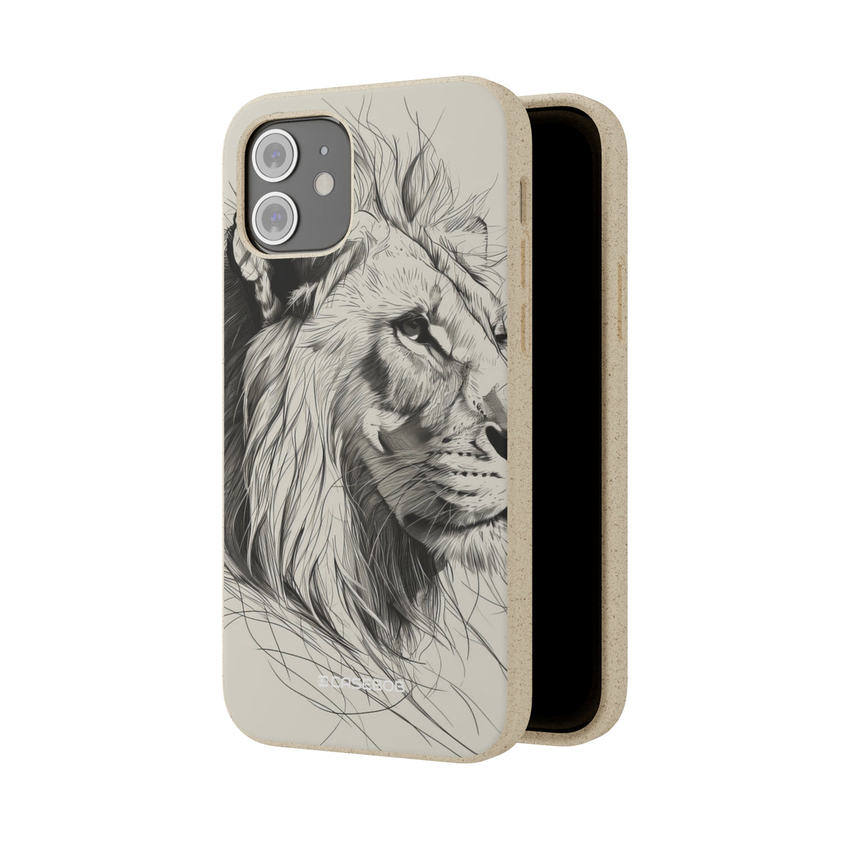 Majestic Linework Lion | Biodegradable Phone Case