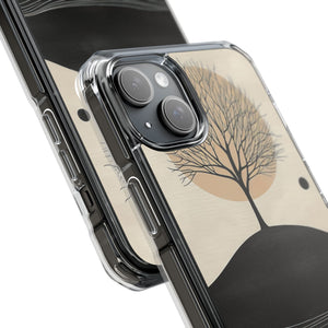 Serene Reflections - Phone Case for iPhone (Clear Impact - Magnetic)