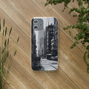 Noir Urban Serenity | Biodegradable Phone Case