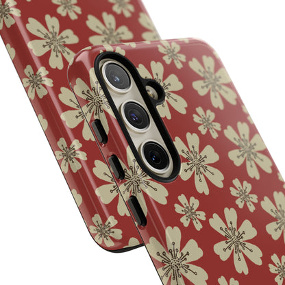 Retro Red Florals - Samsung Case