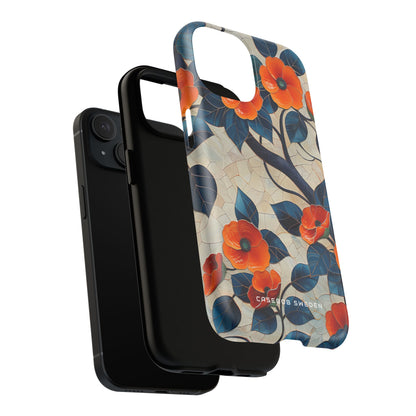 Orange Blossoms Mosaic Harmony iPhone 15  Tough+ Phone Case