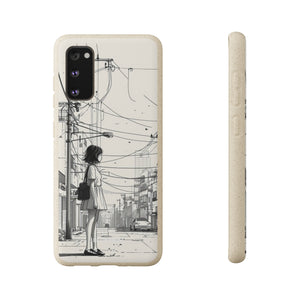 Urban Solitude Sketch | Biodegradable Phone Case