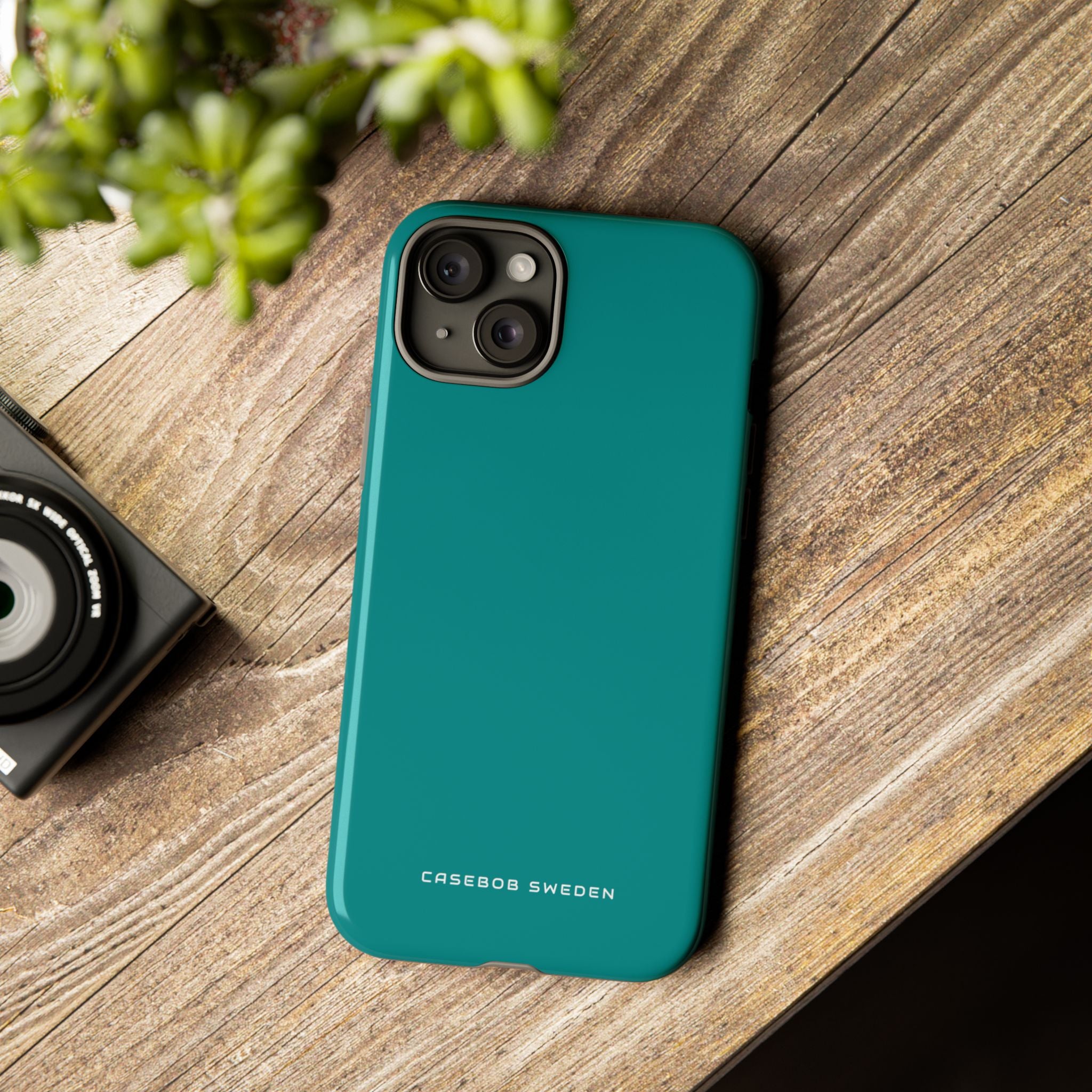 Dark Cyan iPhone 15 - Tough Phone Case