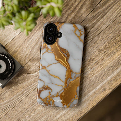 Golden Veins Flow - iPhone Case