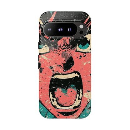 Screaming Face Pink Google Pixel 9 Pro Case - Tough