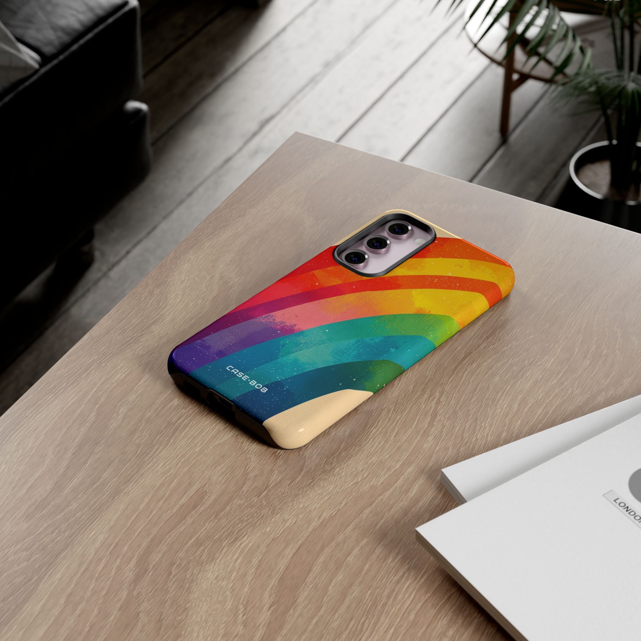 Textured Rainbow Arc Samsung S23 Plus Case - Tough