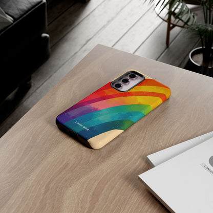 Textured Rainbow Arc Samsung S23 Plus Case - Tough