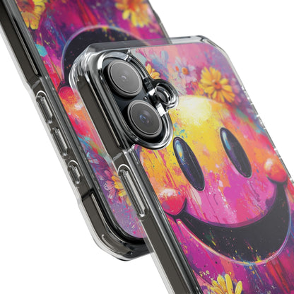 Smiley Bloom iPhone 16 Plus Case - Impact