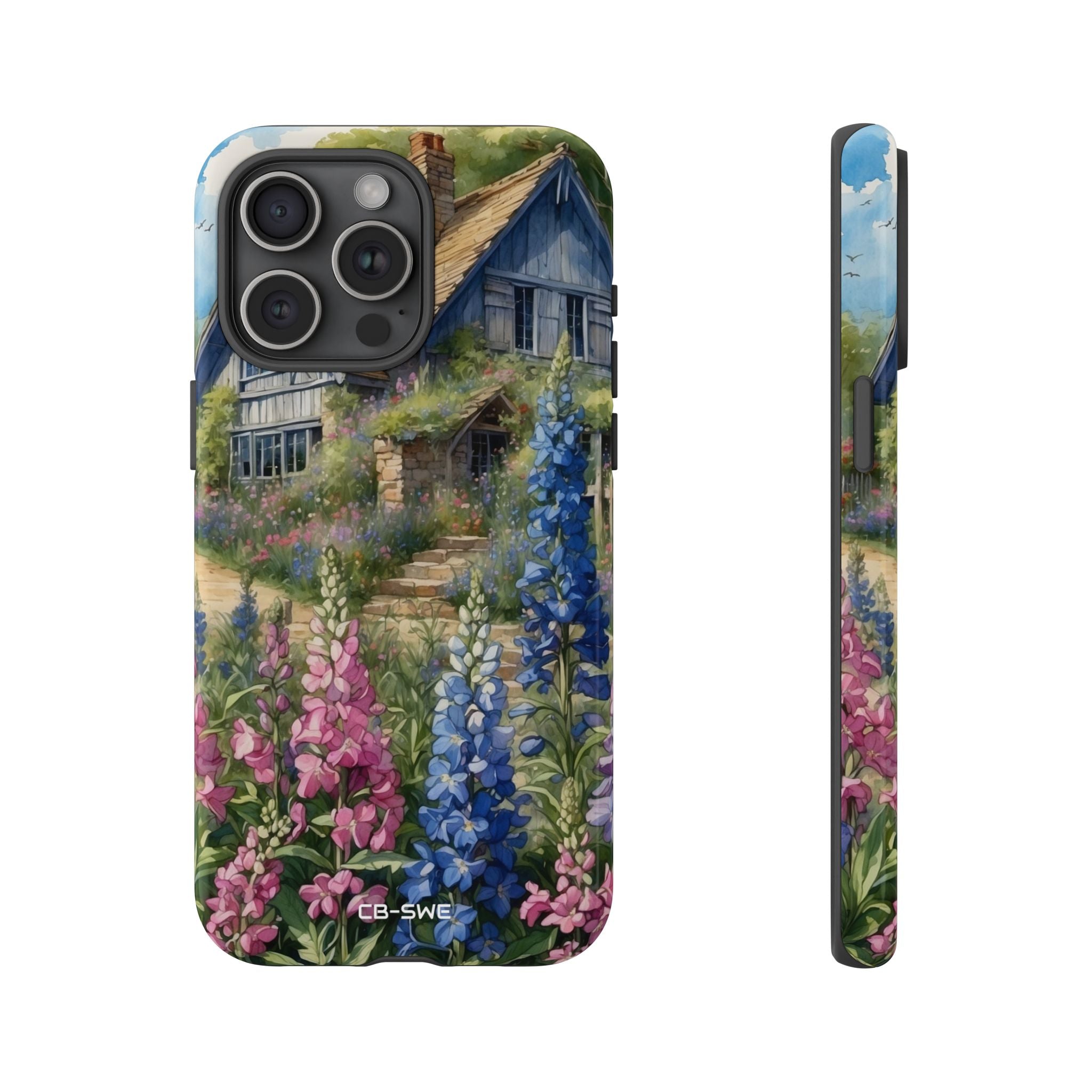 Cottage Surrounded Blossoms - iPhone Case