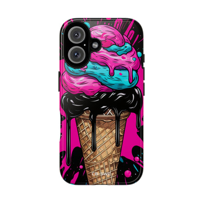 Neon Ice Cream Burst - iPhone Case
