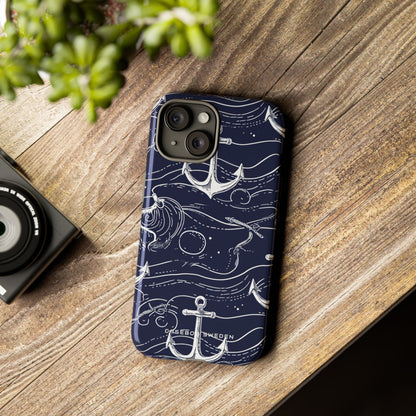 Gradient Anchorflow Waves iPhone 15 - Tough Phone Case