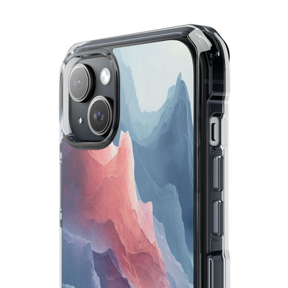 Mountain Wave Serenity - Clear Impact iPhone 15 Phone Case