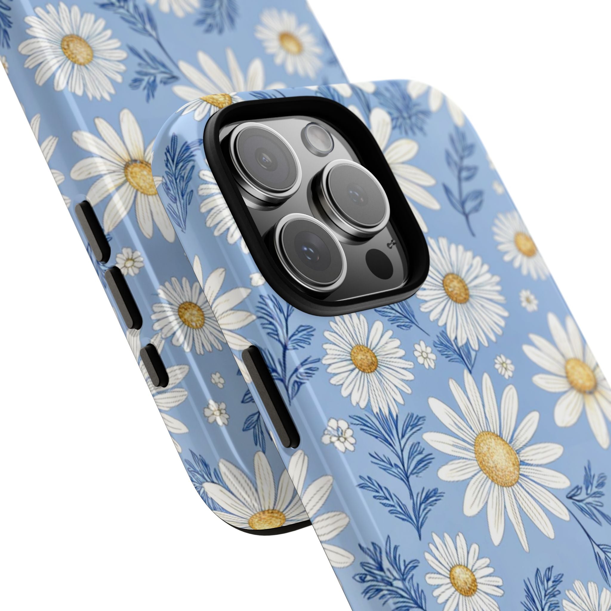 Daisies On Blue - iPhone Case