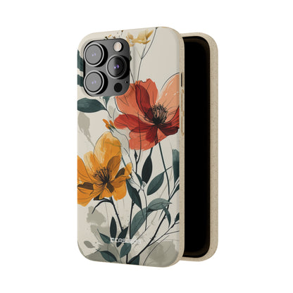 Serene Floral Harmony | Biodegradable Phone Case