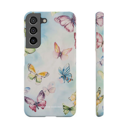 Watercolor Butterfly Bliss - Slim Samsung S22 Phone Case