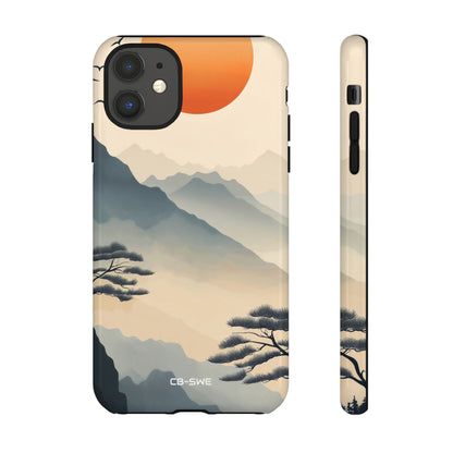 Mountains Embrace Sun - iPhone Case