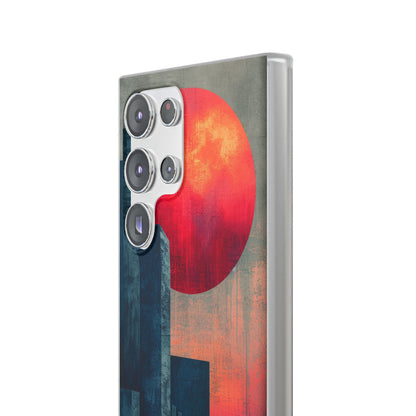 Abstract Geometric Skyline - Flexi Samsung S23 Phone Case