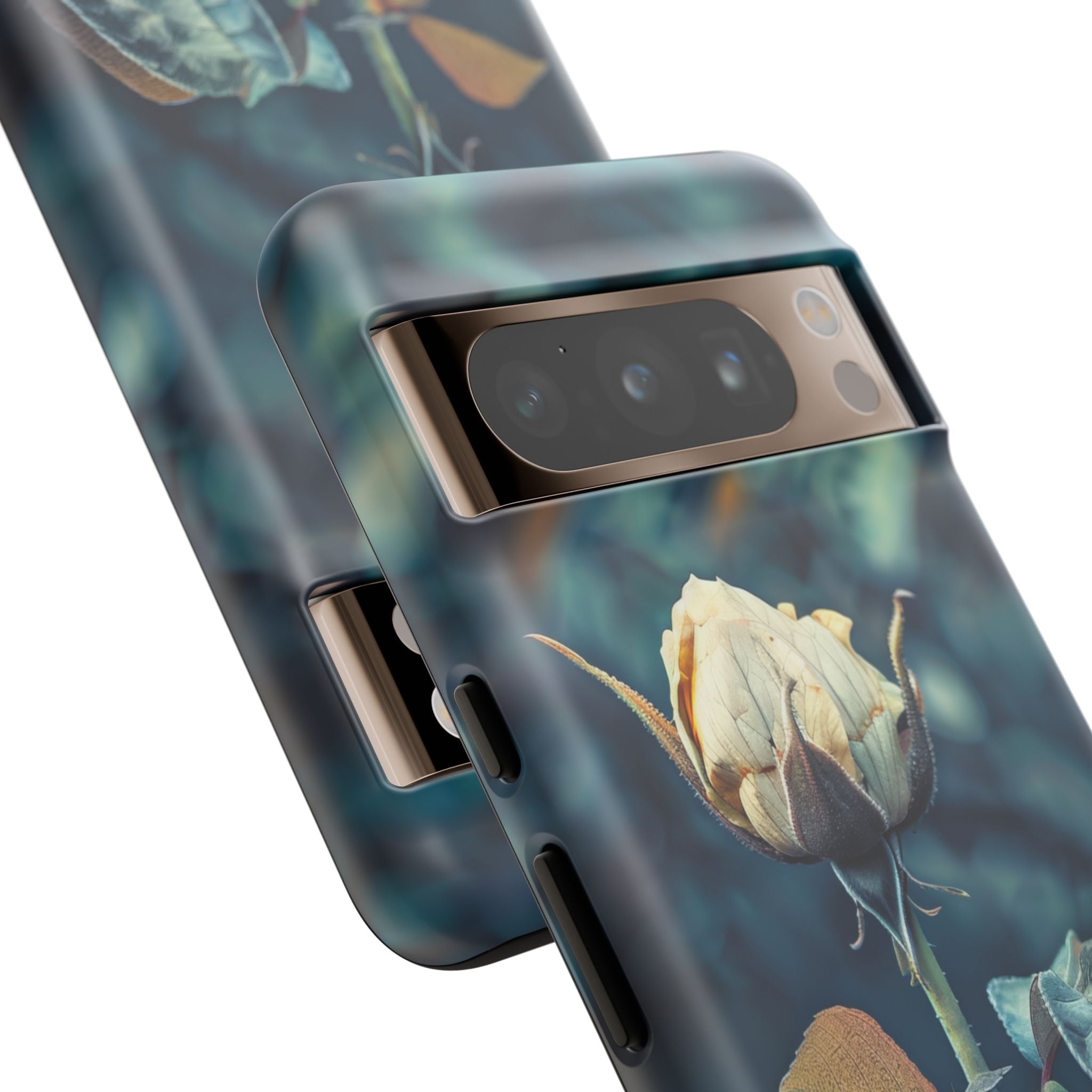 Teal Rosebud Serenade - Phone Case for Google Pixel