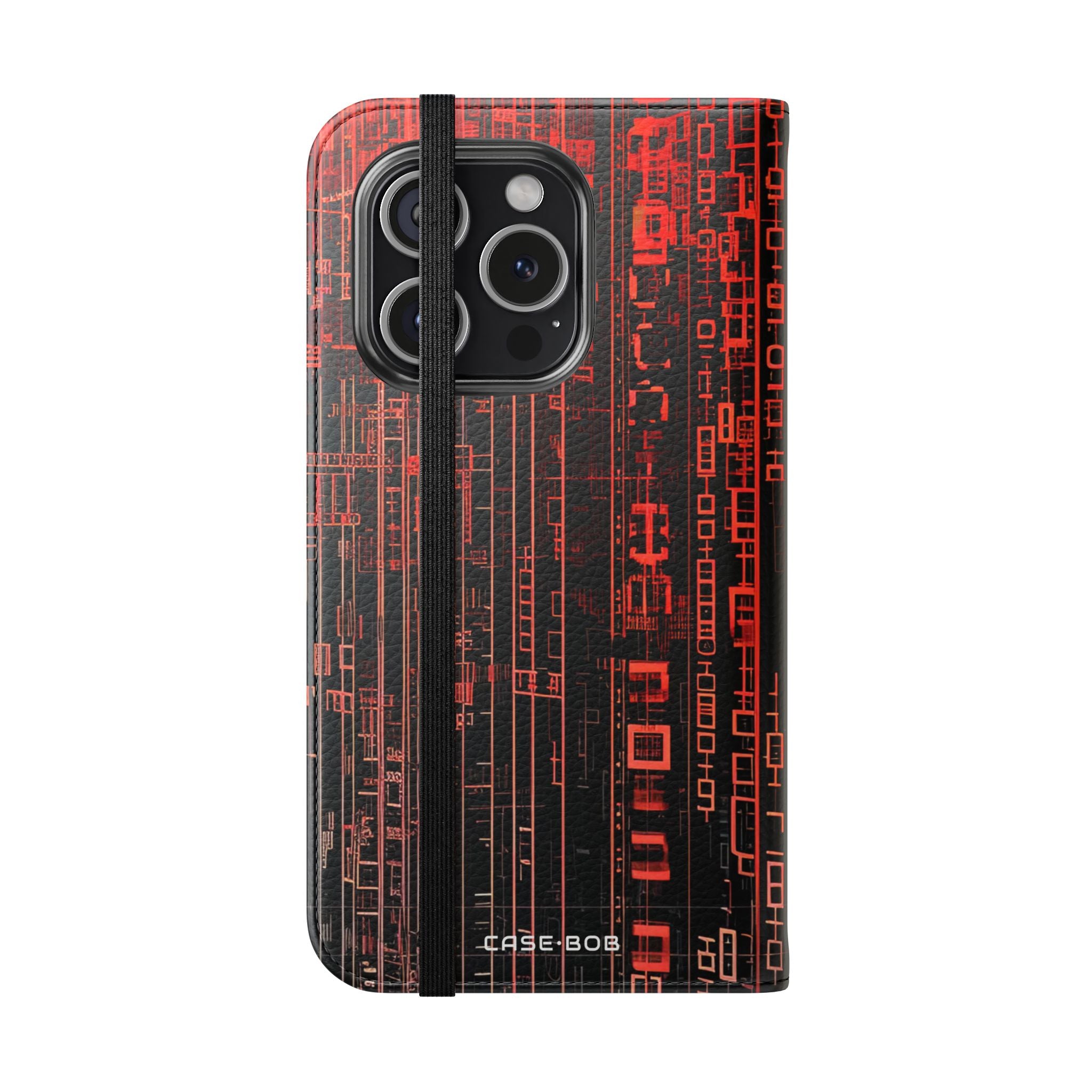 Crimson Columns - iPhone 15 Pro Case - Portemonnee