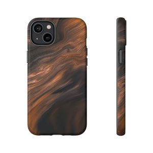 Brown Mist Ink Art iPhone Case (Protective) iPhone 14 Plus Matte Phone Case