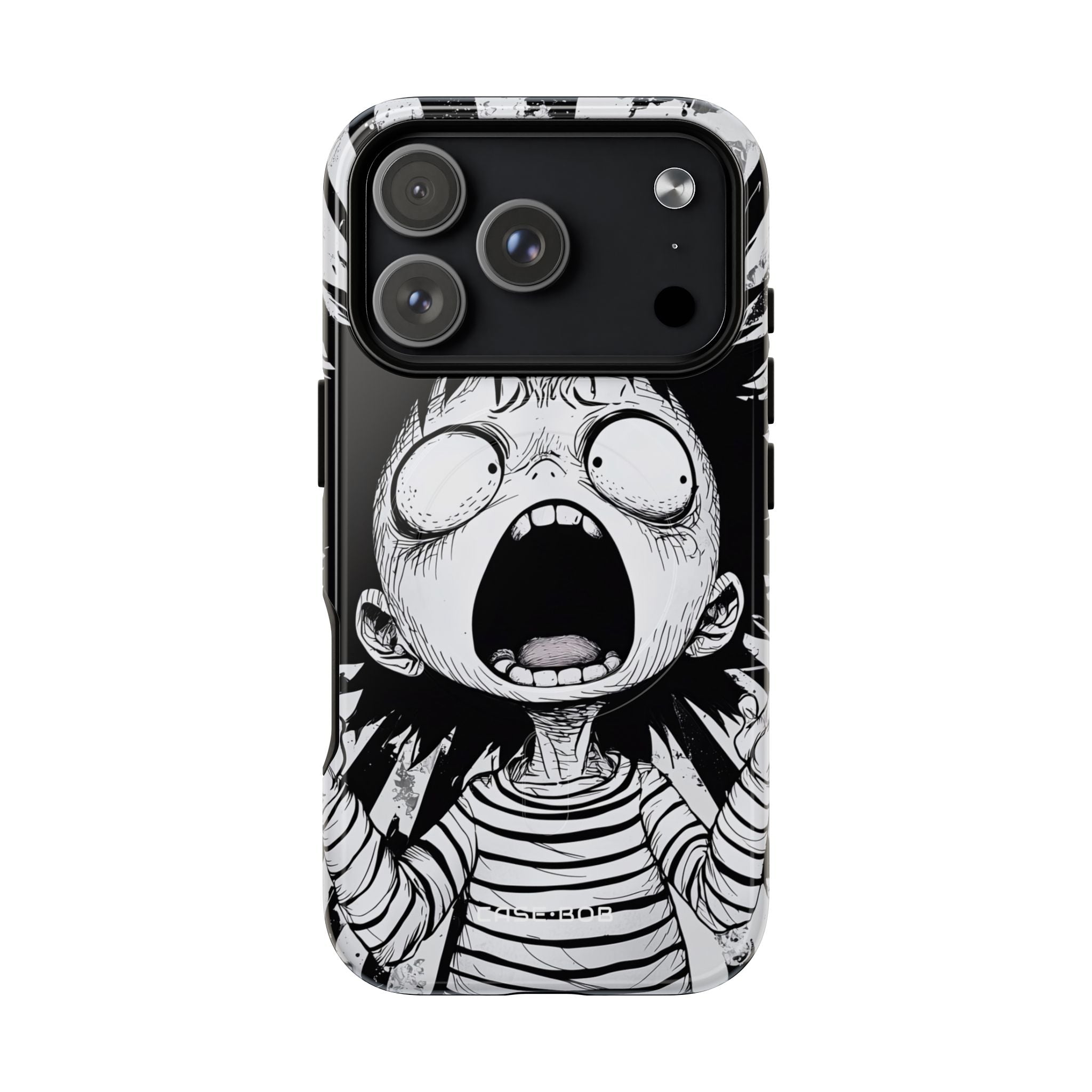 Screaming Stripes iPhone 17 Pro Case - Tough+