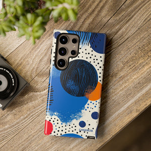 Blue Tranquil Geometry - Protective Phone Case