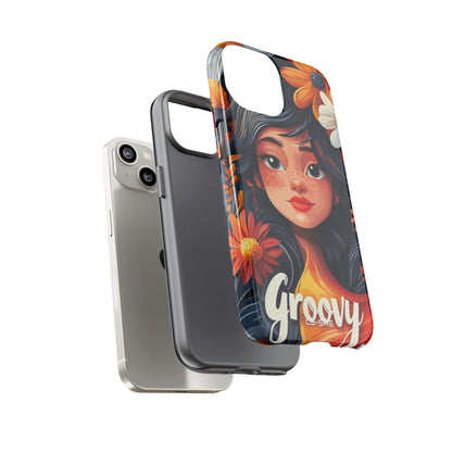 Floral Girl Smiles - iPhone Case