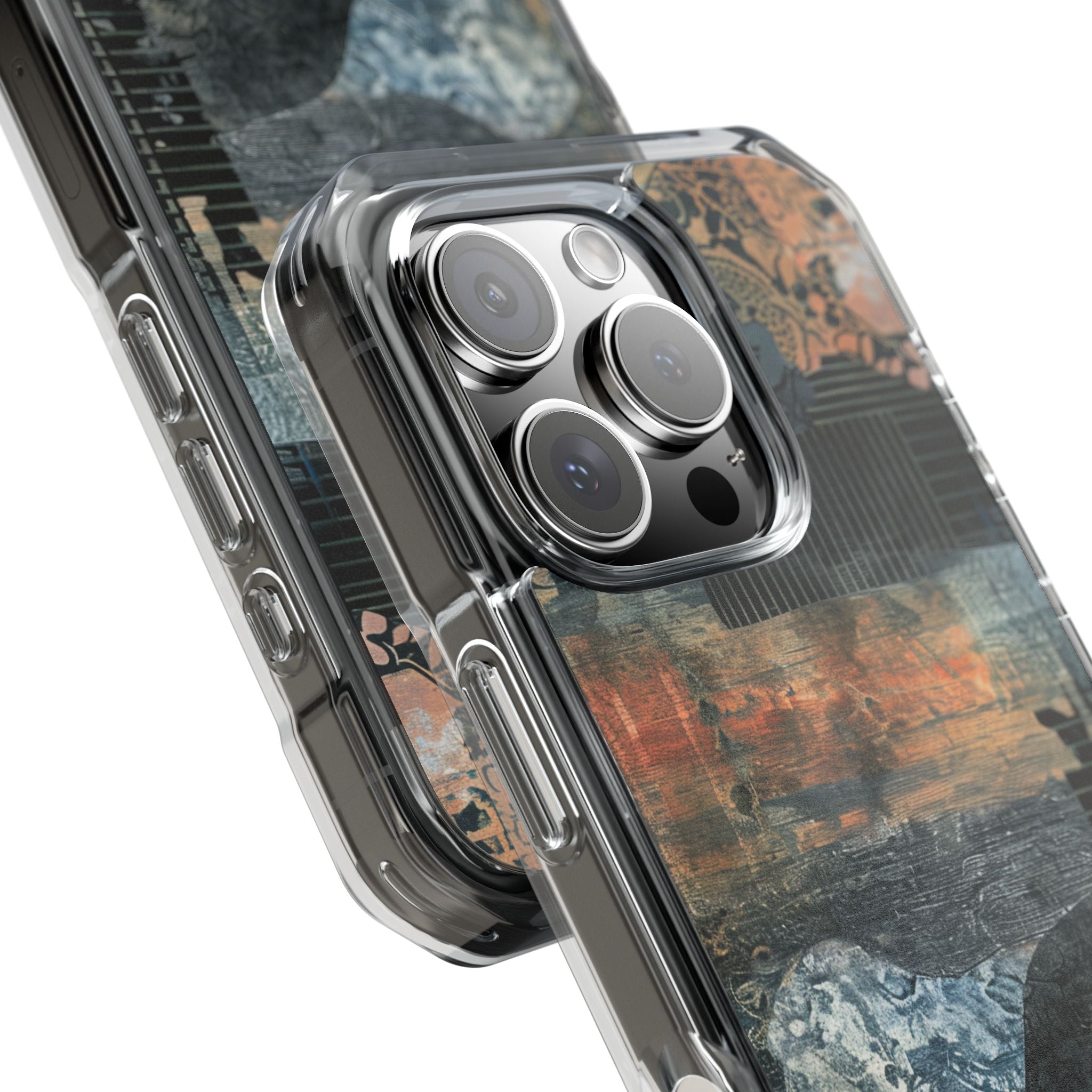 Rust Bloom Tangle iPhone 16 - Impact Clear+