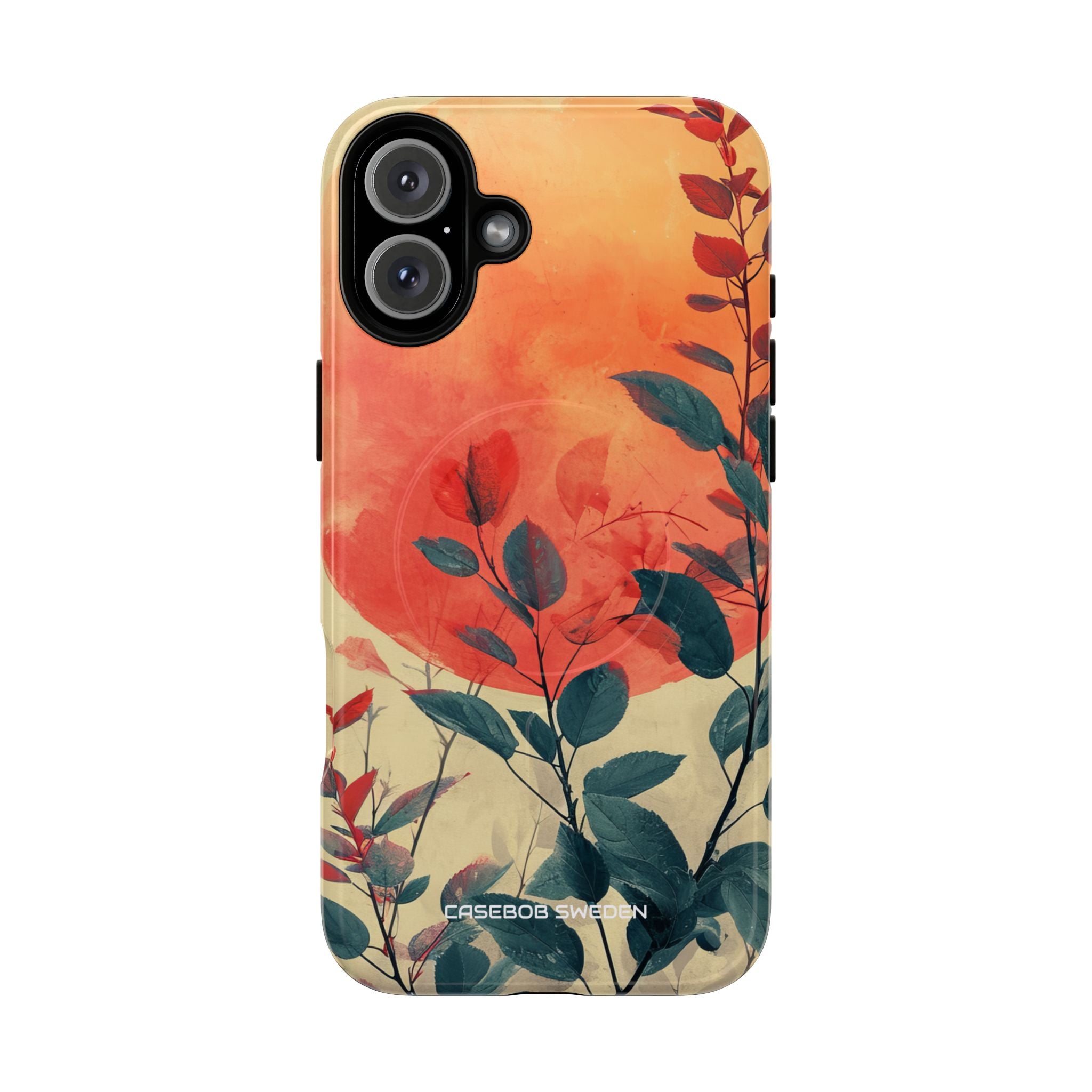 Orange Sun Harmony - Tough + MagSafe® iPhone 16 Phone Case