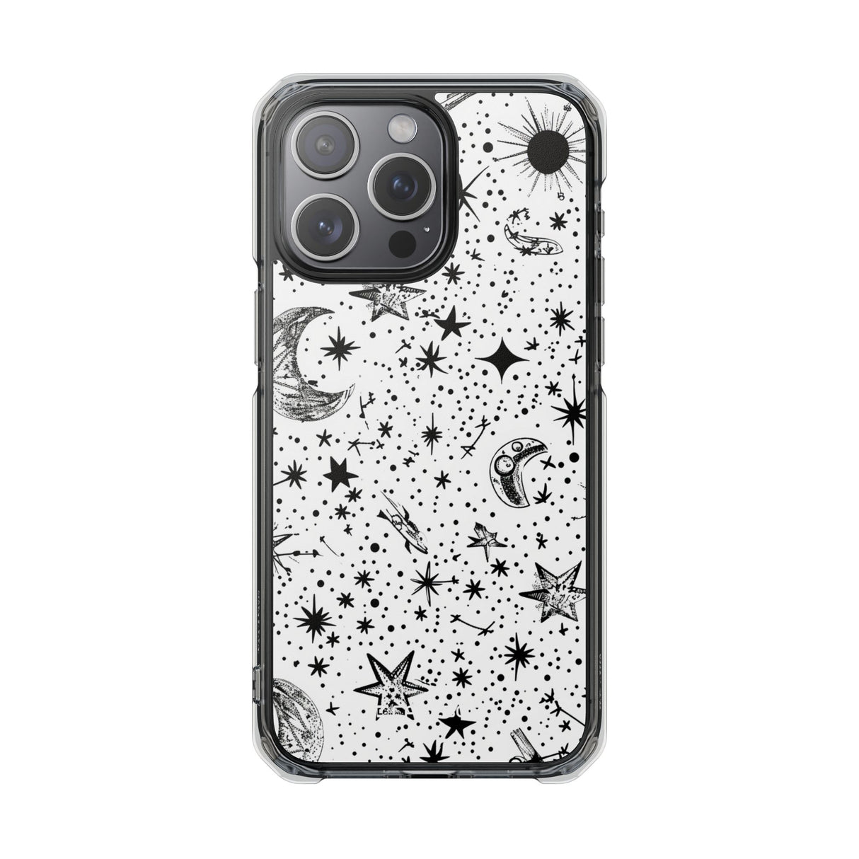 Retro Space Odyssey – Handyhülle für iPhone (Clear Impact – Magnetisch)