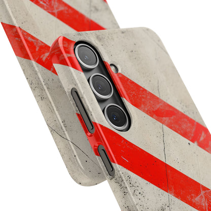 Striker Crimson Stripes Samsung S24 - Slim Phone Case