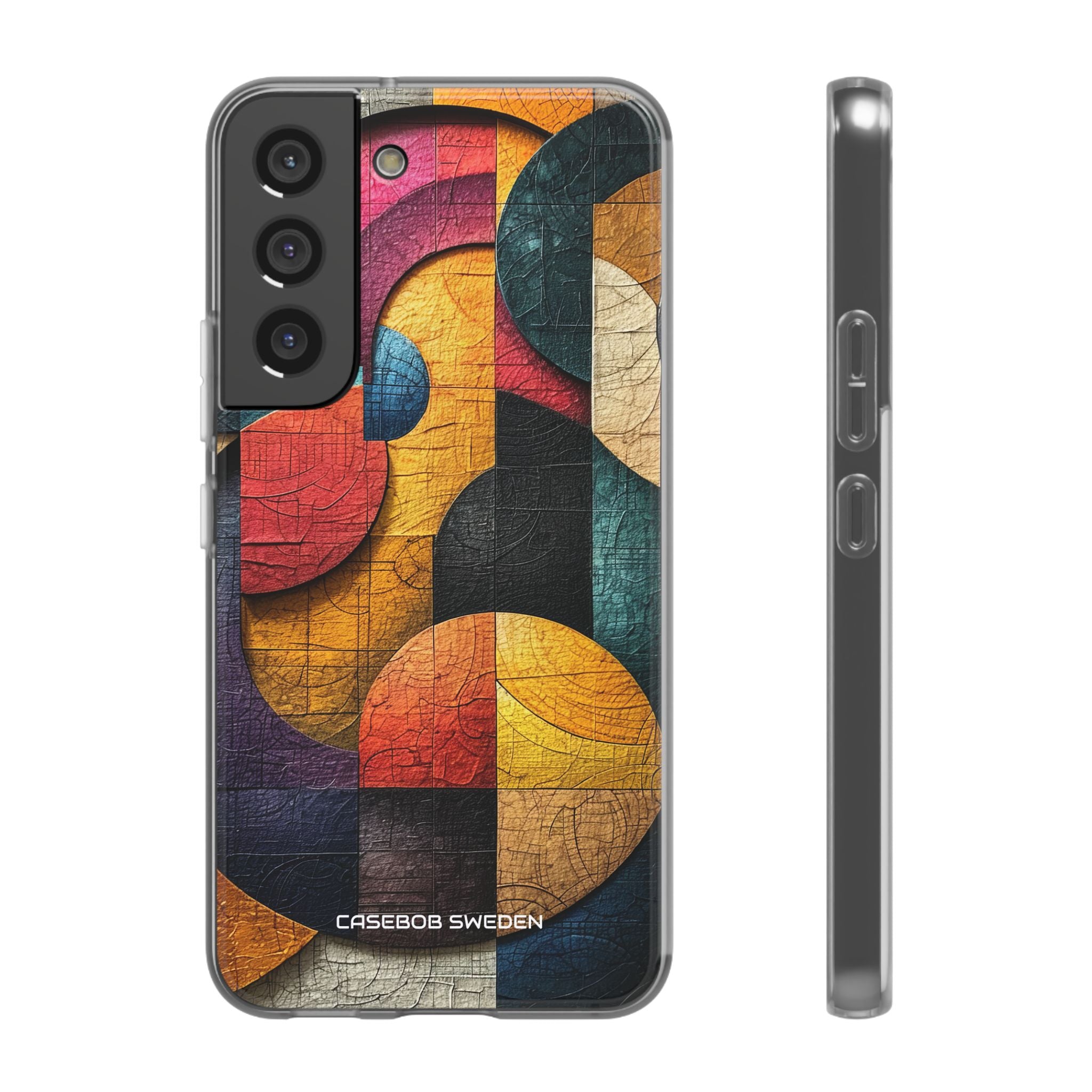 Vibrant Geometric Art - Flexi Samsung S22 Phone Case