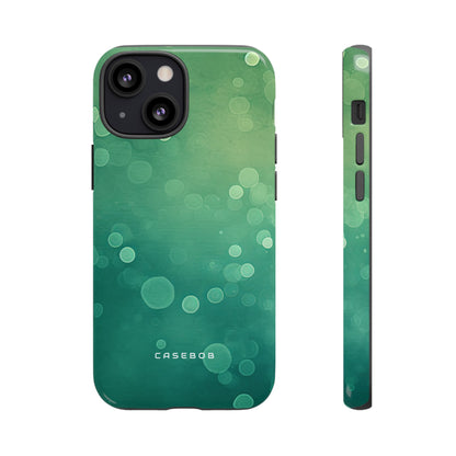 Green Dot Matrix - Protective Phone Case