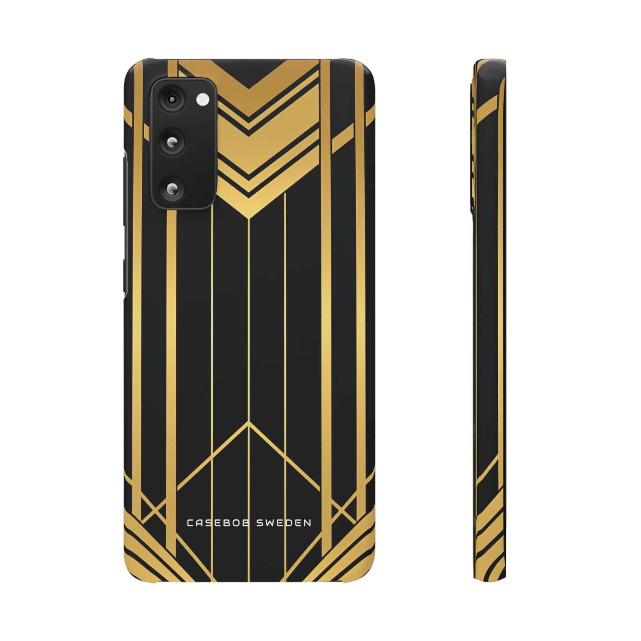 "Golden Art Deco Symmetry in Geometric Elegance" Samsung S20 - Slim Phone Case