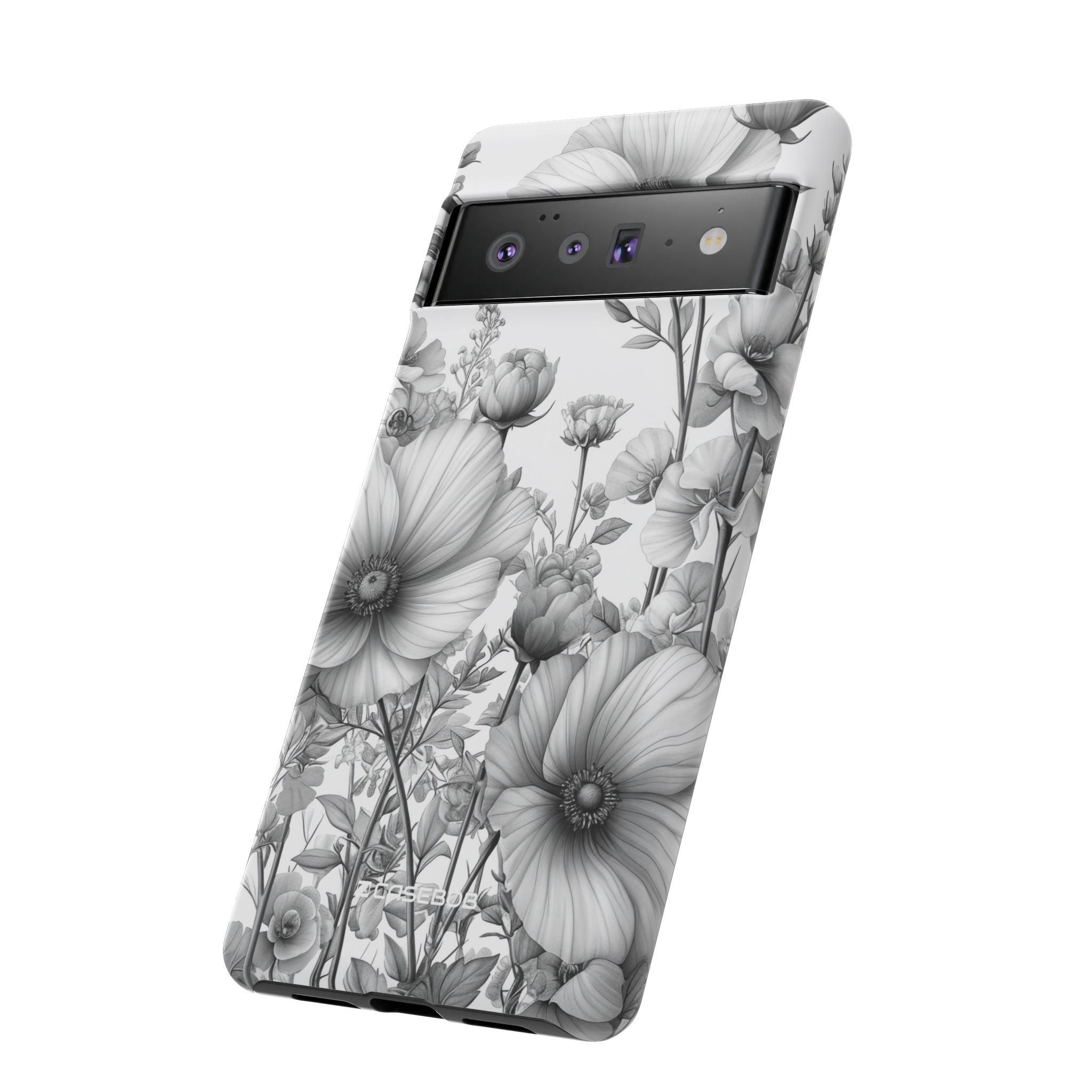 Monochrome Flora - Phone Case for Google Pixel