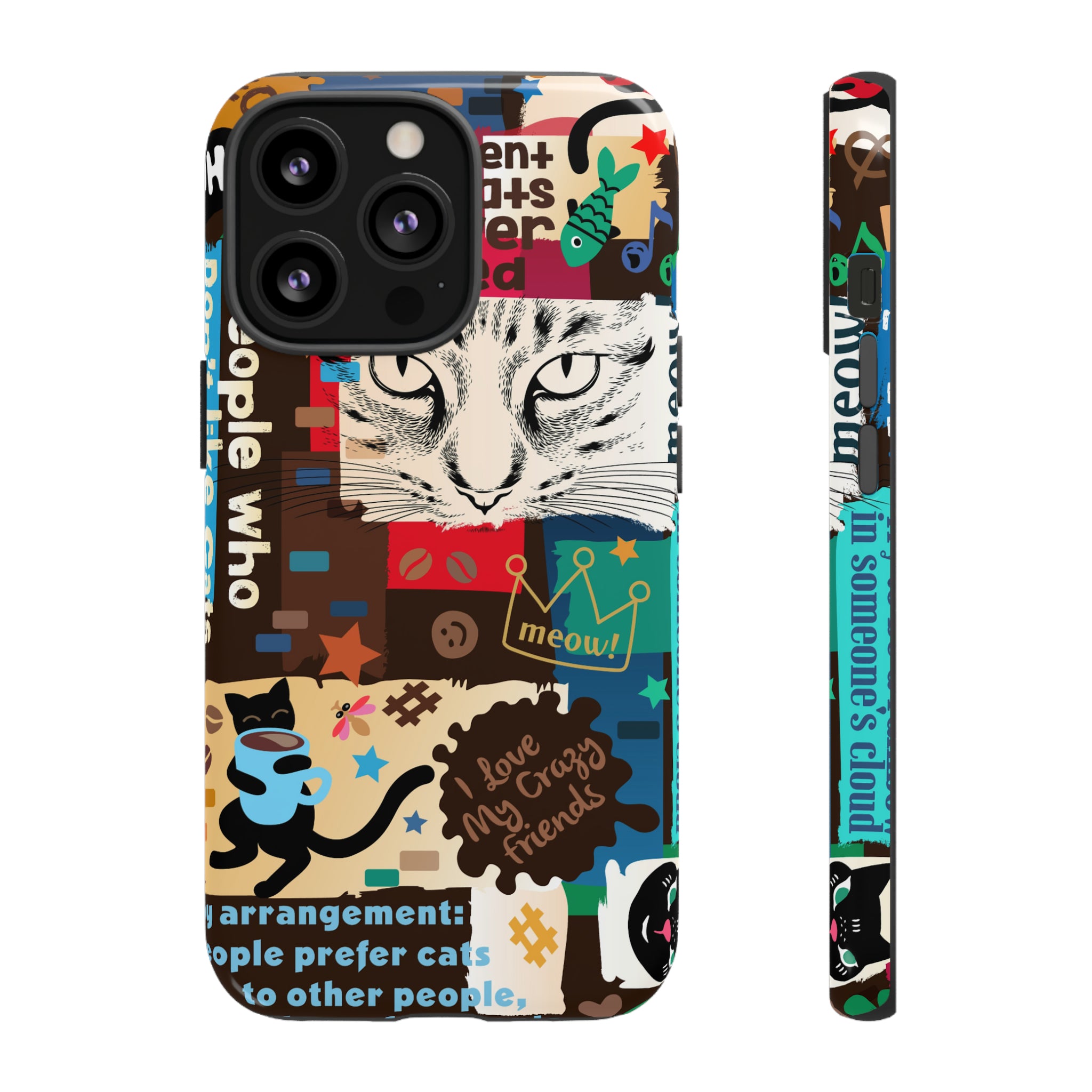 Cat Collage - Protective Phone Case