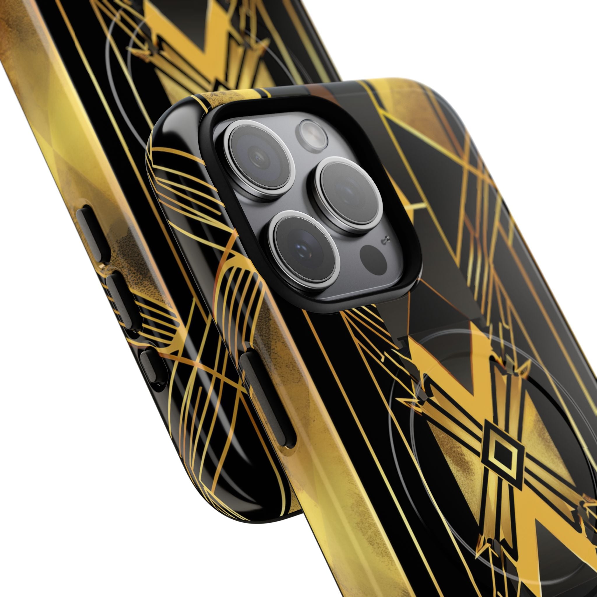 Golden Diamond Radiance iPhone 15 Pro Max Case - Tough+