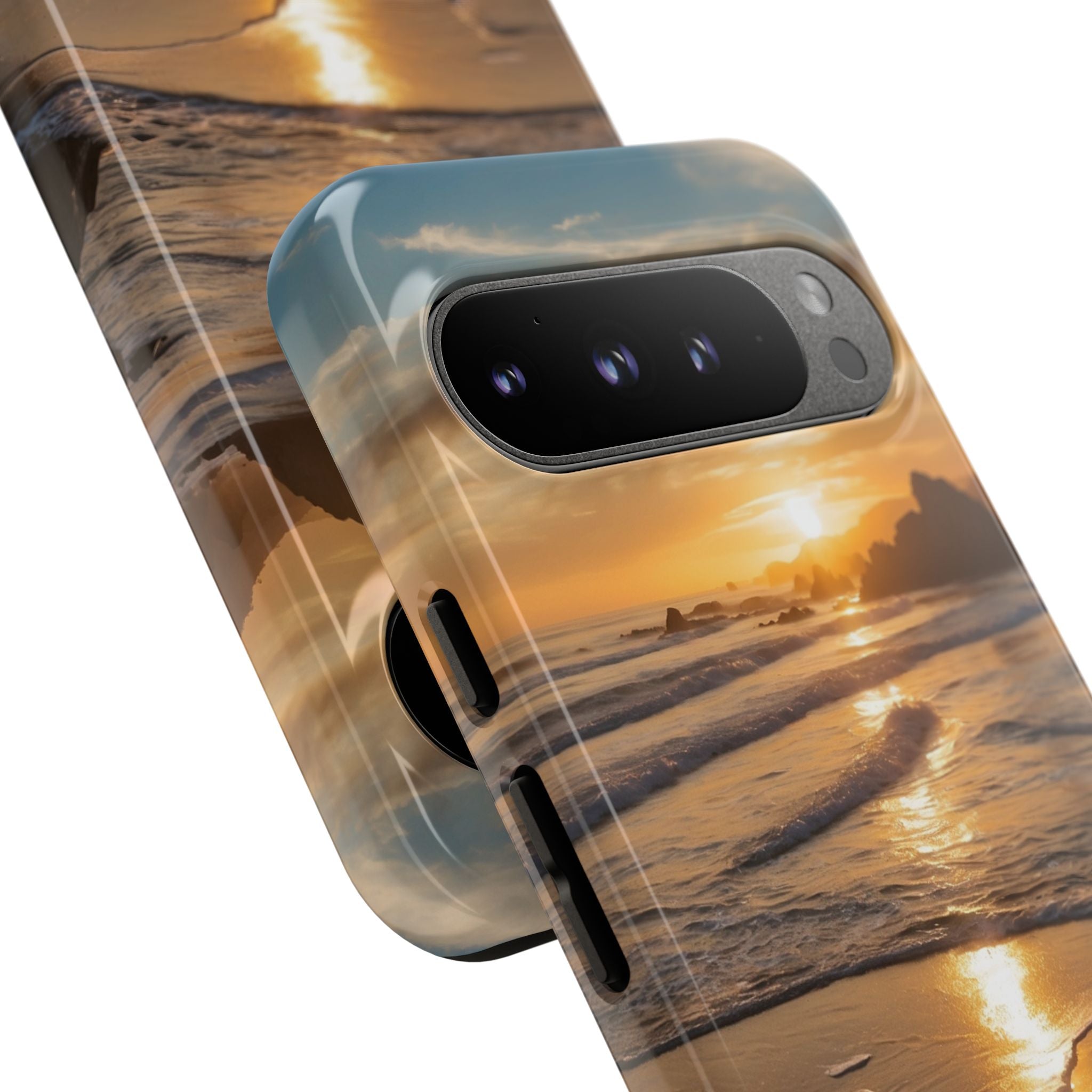 Waves Embrace Shore - Google Pixel Case
