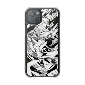 Dynamic Court Noir - Phone Case for iPhone (Clear Impact - Magnetic)