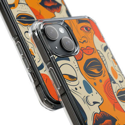 Tangled Faces Sunset iPhone 15 Plus Case - Impact