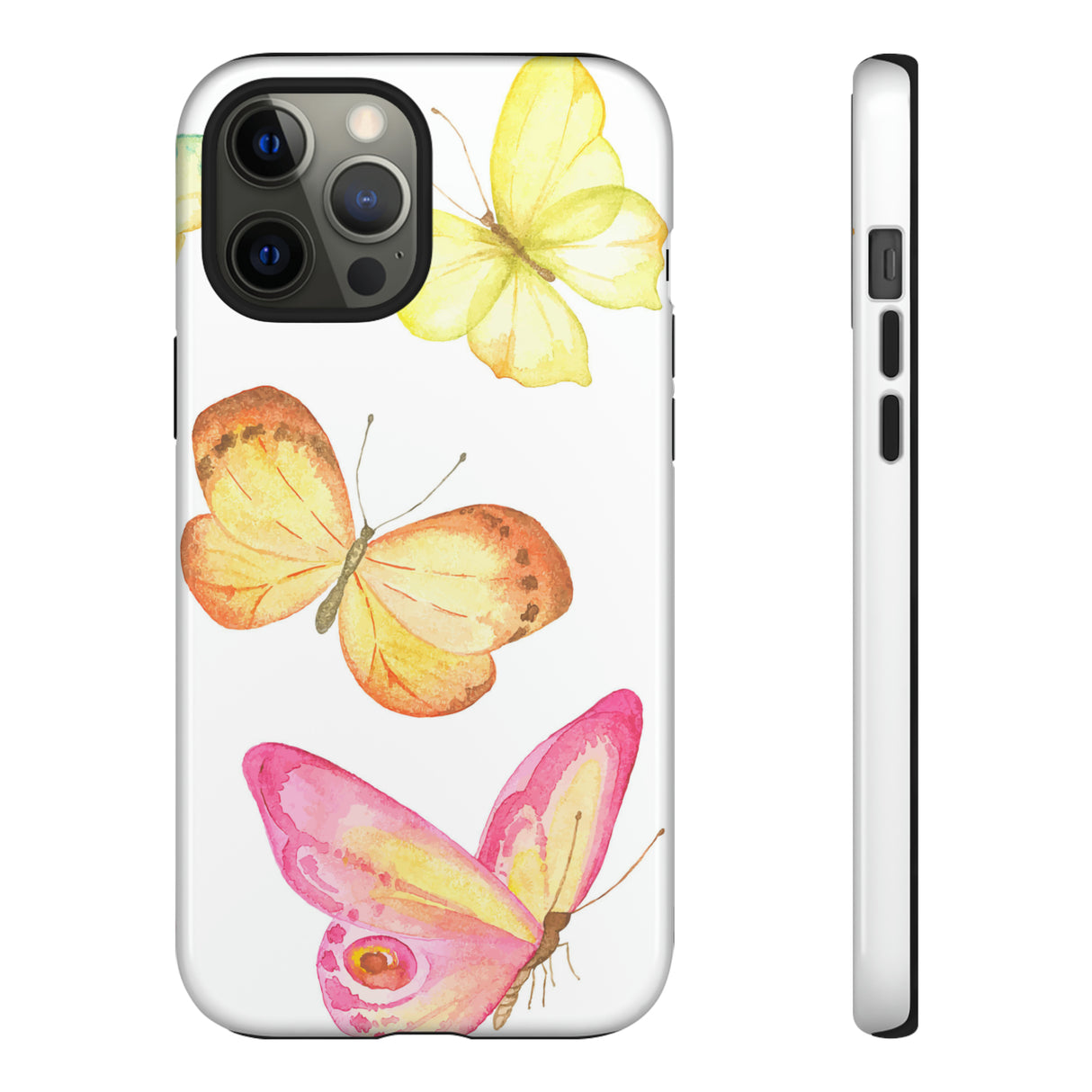 Watercolor Butterflyes - Protective Phone Case