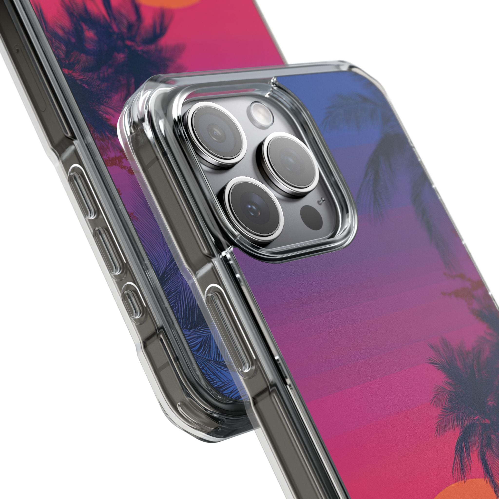 Tropical Sunset Silhouettes iPhone Case - Impact