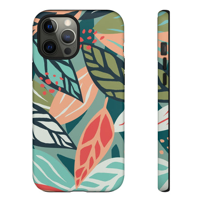 Mixed Tropical Leaf - Protective Phone Case