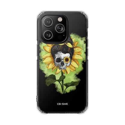 Sunflower Skull Fusion iPhone Case - Impact